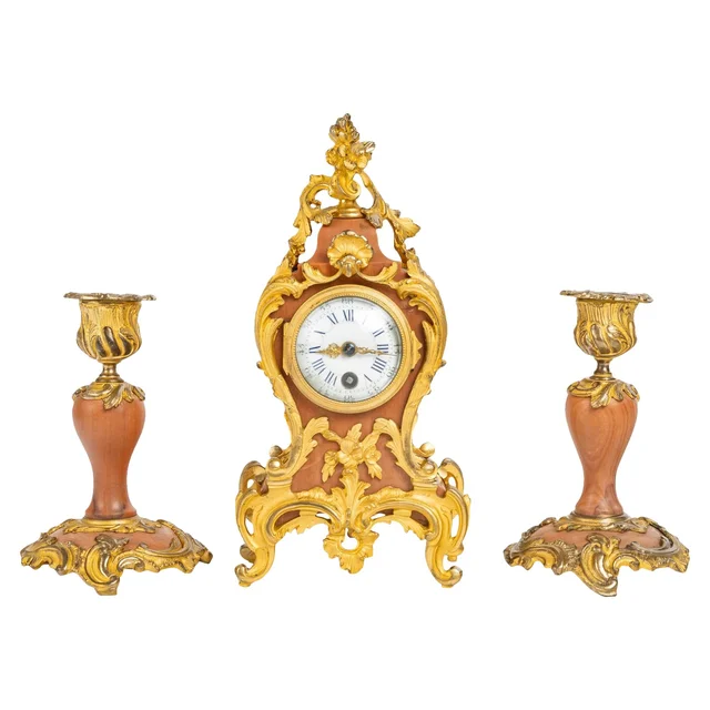 Une garniture de cheminée en miniature fin XIXè siècle