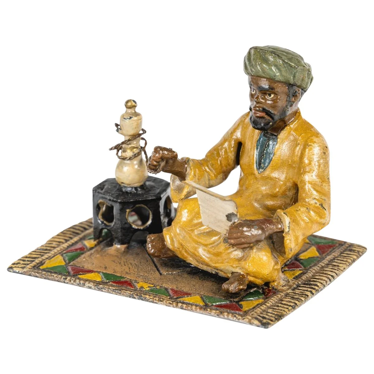 Sculpture Orientaliste en Régule polychrome XXe siècle